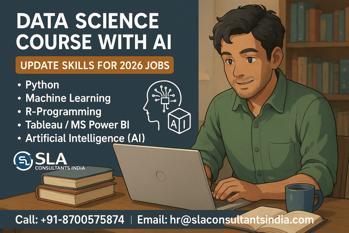 Best Python Data Science Course with Placement Assistance, Update with AI Skills for 2026, by SLA Consultants Delhi, India,