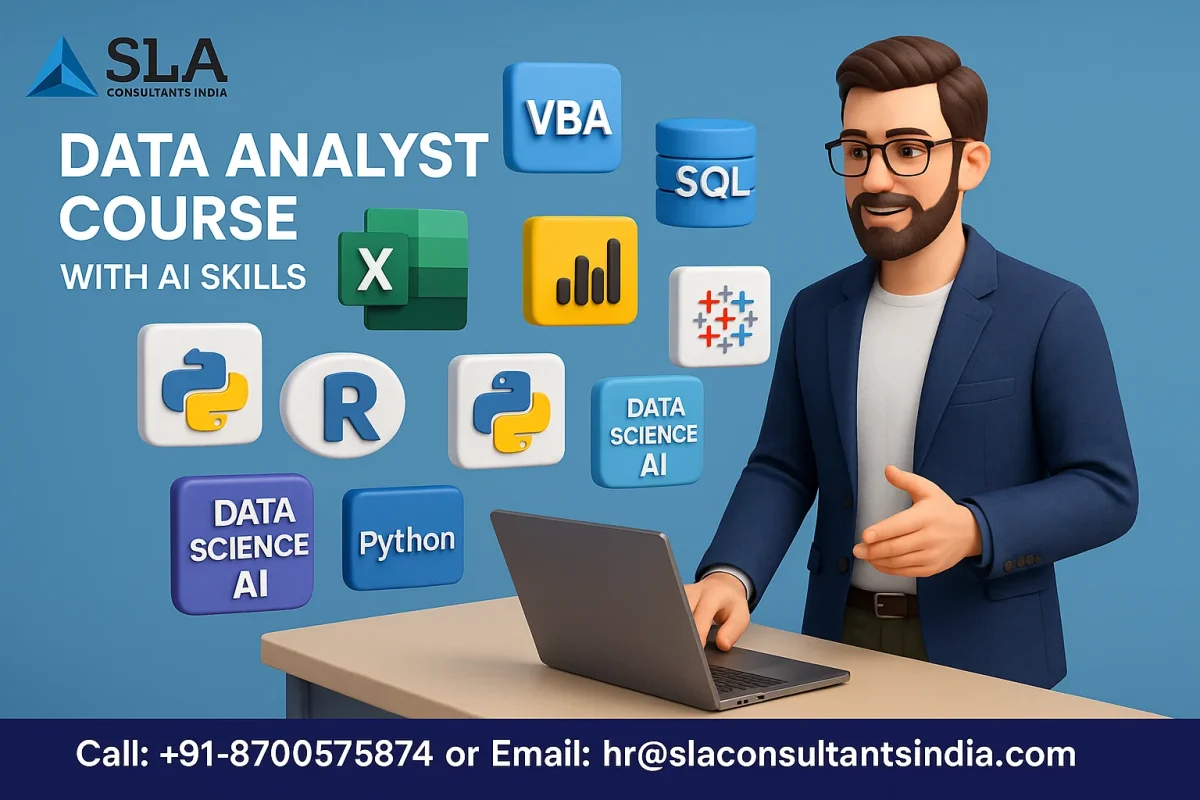 Professional Data Analyst Course in Delhi with Free Python, Tableau, Alteryx & AI Tools by SLA Consultants India