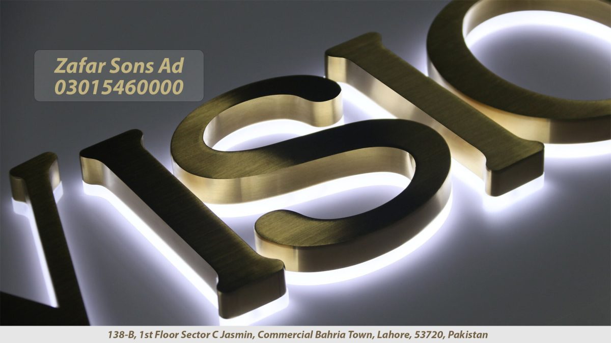 Backlit Sign Boards Lahore Company Offering Custom Design