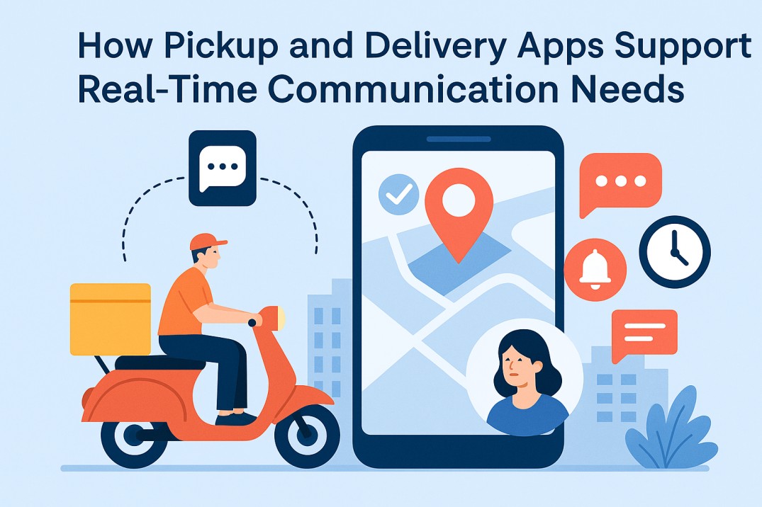 How Pickup and Delivery Apps Support Real-Time Communication Needs