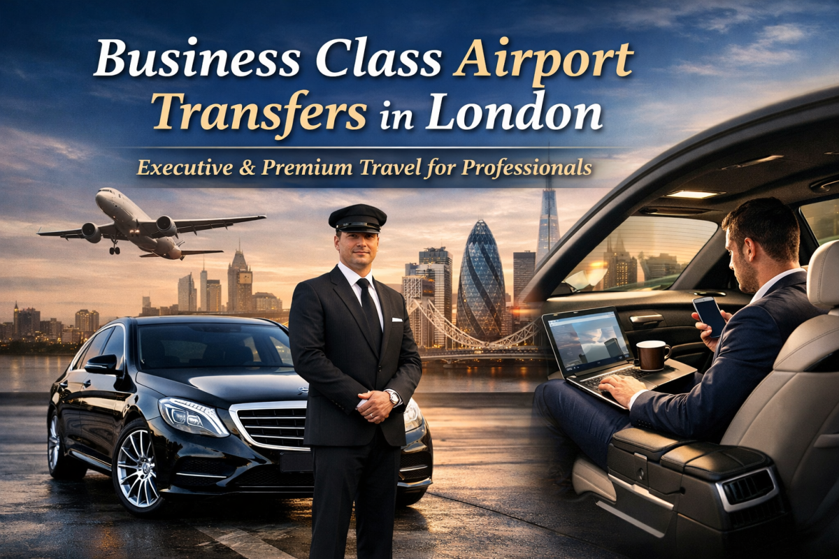Business Class Airport Transfers in London – Premium Travel for Corporate Professionals