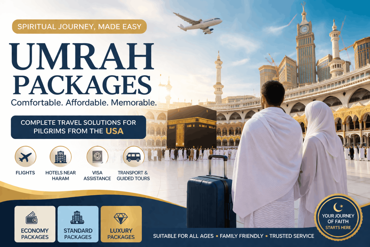 Best Umrah Packages for US Pilgrims 2026 | Affordable & Luxury Deals