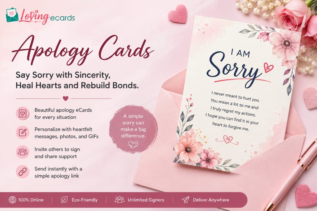 Online Sorry Cards for Friends and Loved Ones