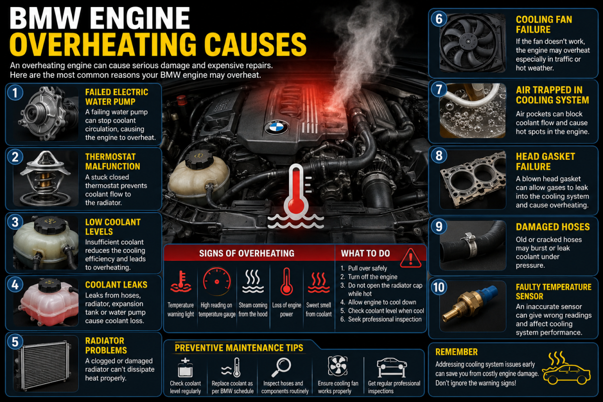 BMW Engine Overheating Causes: Complete Guide to Diagnosis, Prevention, and Repairs