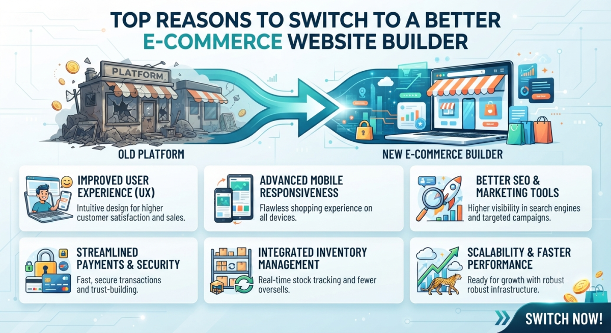 Top Reasons to Switch to a Better E-commerce Website Builder