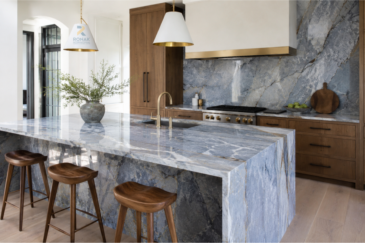 Why Blue Roma Quartzite Is Trending in Modern Homes