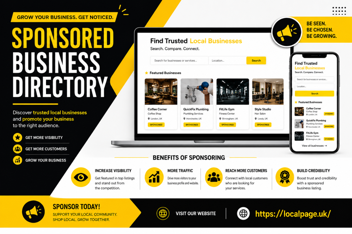 Online review directory UK local page feedback system