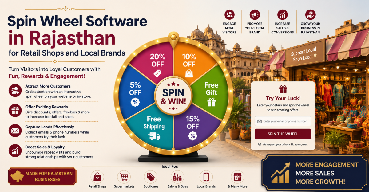 Spin Wheel Software in Rajasthan for Retail Shops and Local Brands