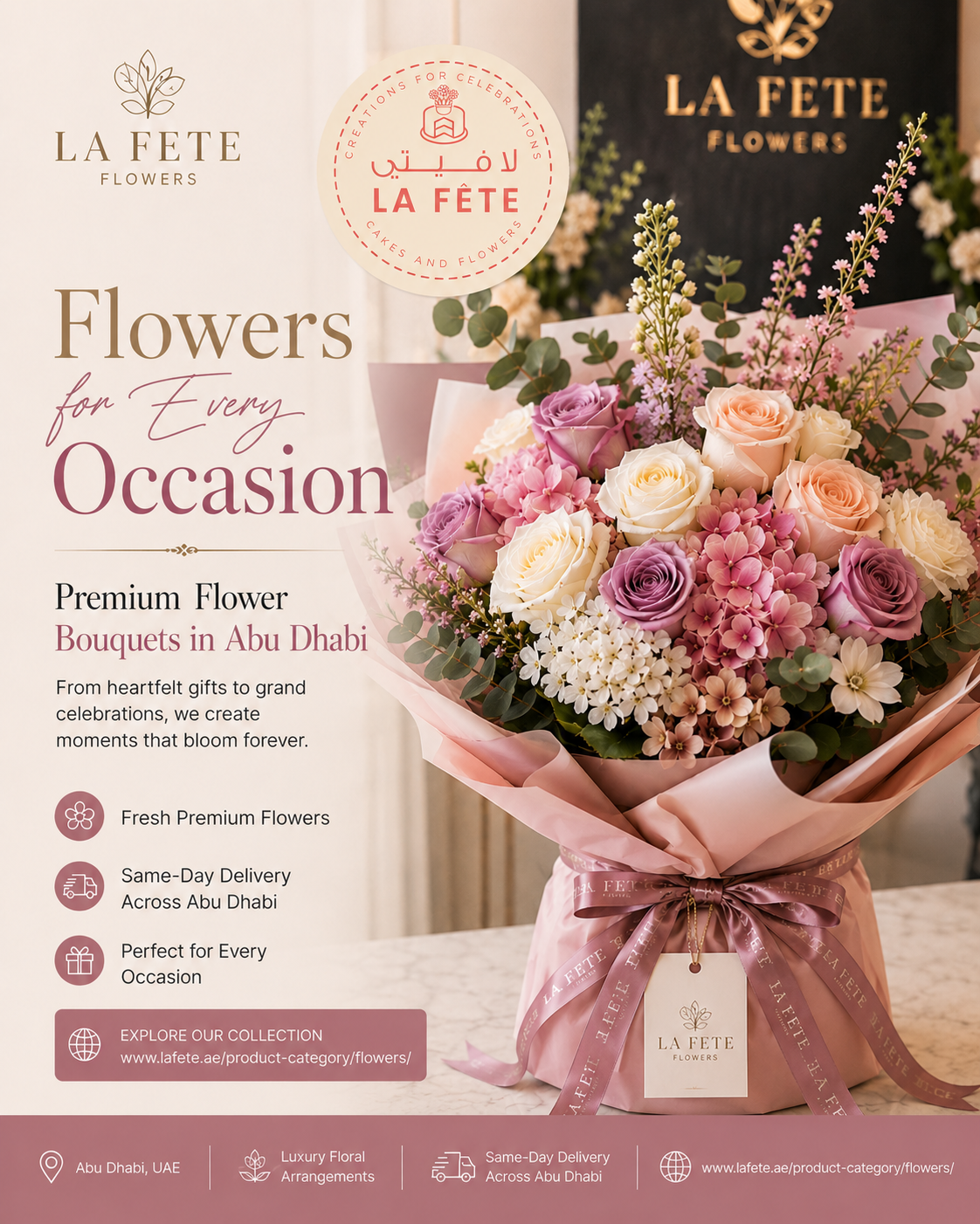 Flower Shop in Abudhabi – Fresh Flowers, Bouquets & Gifts