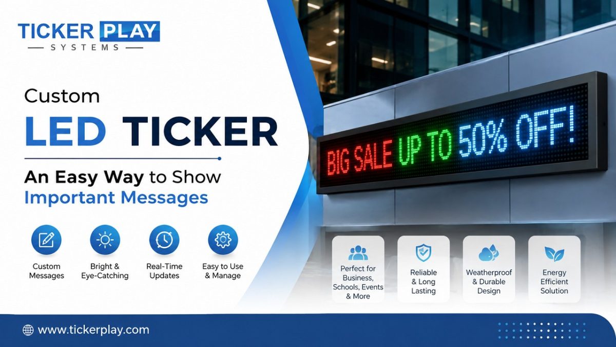 Custom LED Ticker – An Easy Way to Show Important Messages Custom LED Ticker – An Easy Way to Show Important Messages