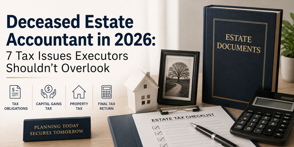 Deceased Estate Accountant in 2026: 7 Tax Issues Executors Shouldn’t Overlook