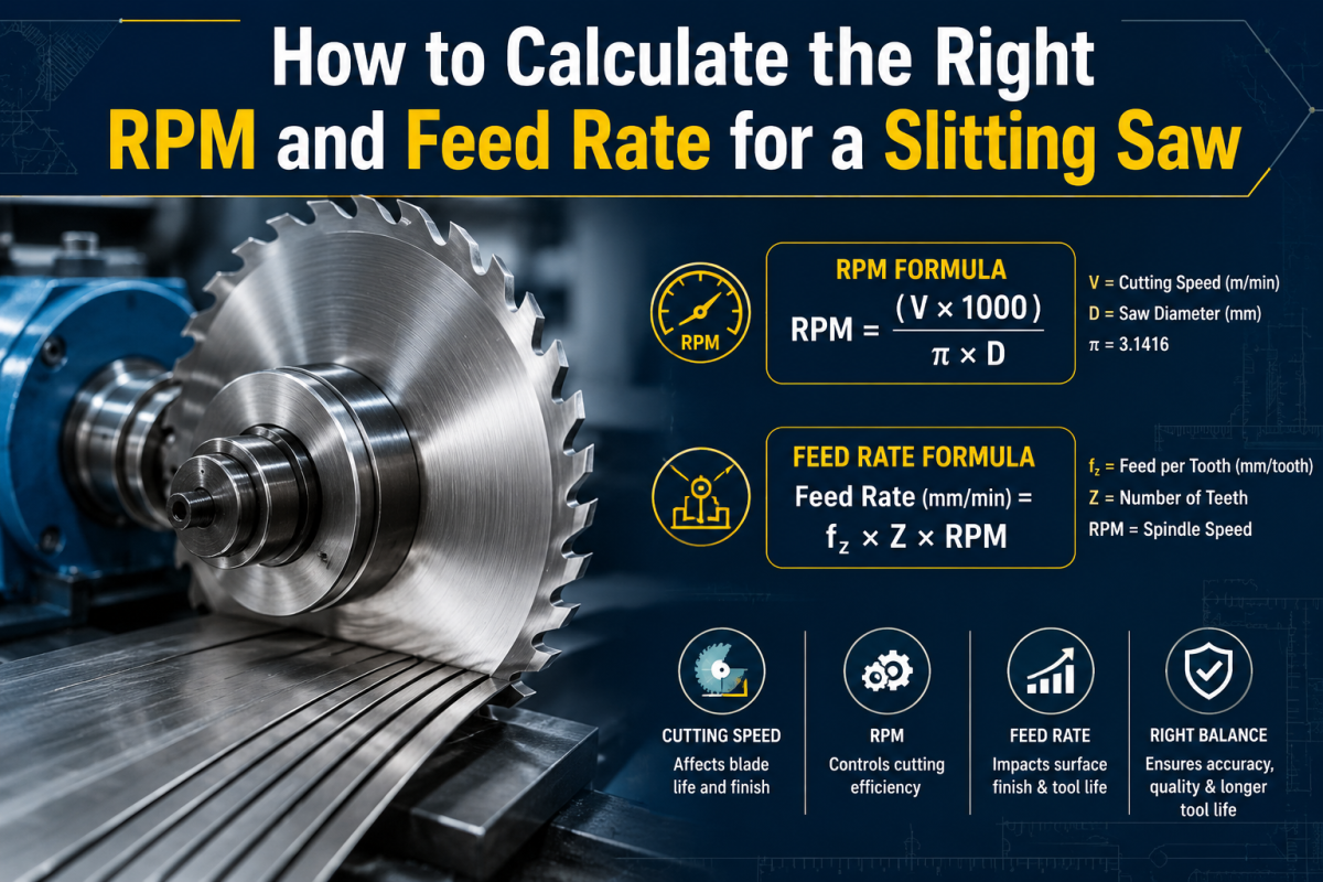 How to Calculate the Right RPM and Feed Rate for a Slitting Saw How to Calculate the Right RPM and Feed Rate for a Slitting Saw
