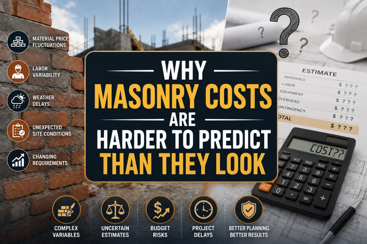 Why Masonry Costs Are Harder to Predict Than They Look Why Masonry Costs Are Harder to Predict Than They Look