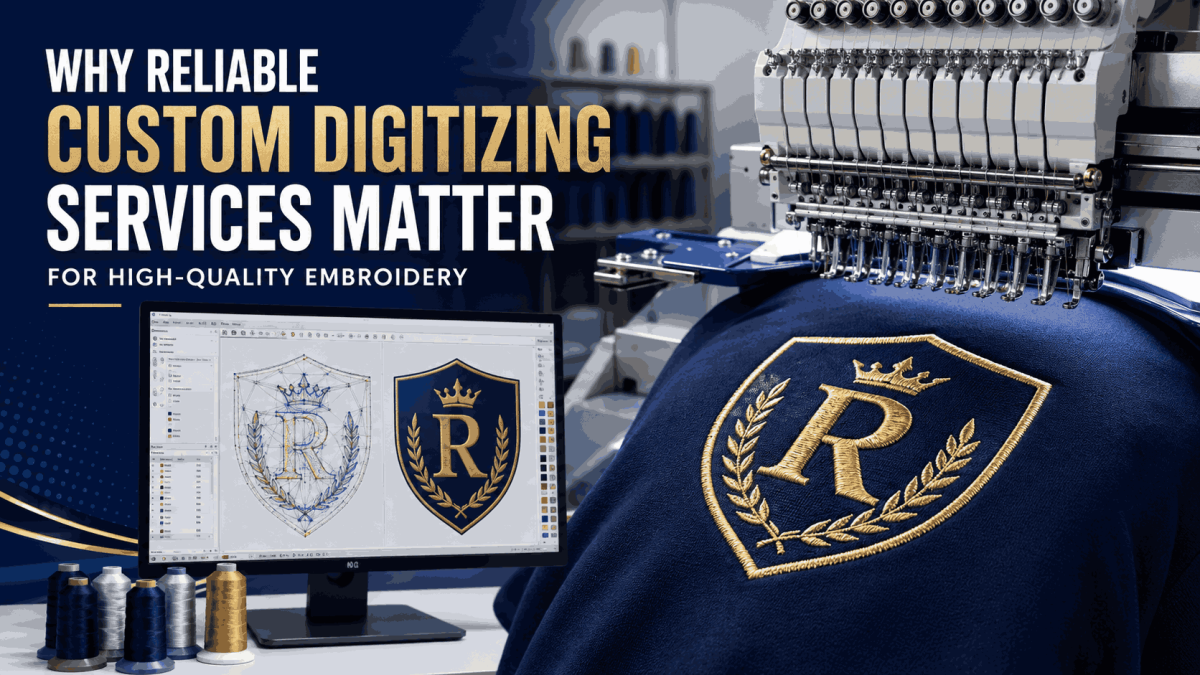 Why Reliable Custom Digitizing Services Matter for High-Quality Embroidery