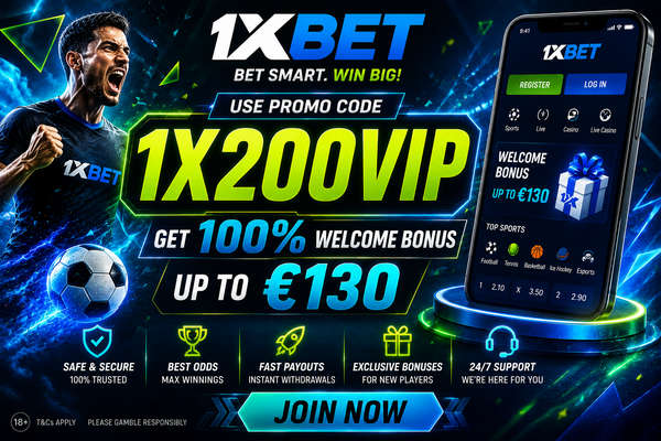 1xBet Promo Code 2027: 1X200VIP – €130 Welcome