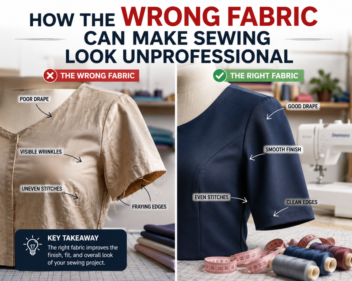 How the Wrong Fabric Can Make Sewing Look Unprofessional How the Wrong Fabric Can Make Sewing Look Unprofessional