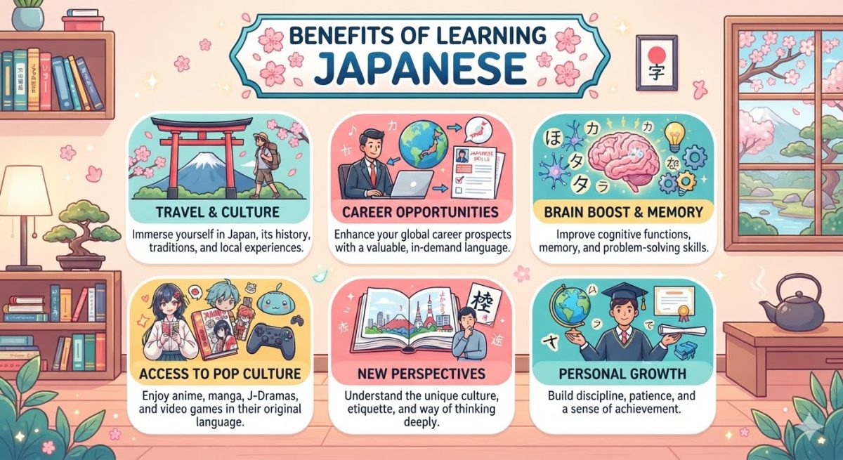 What are the benefits of learning japanese language to you as a students?