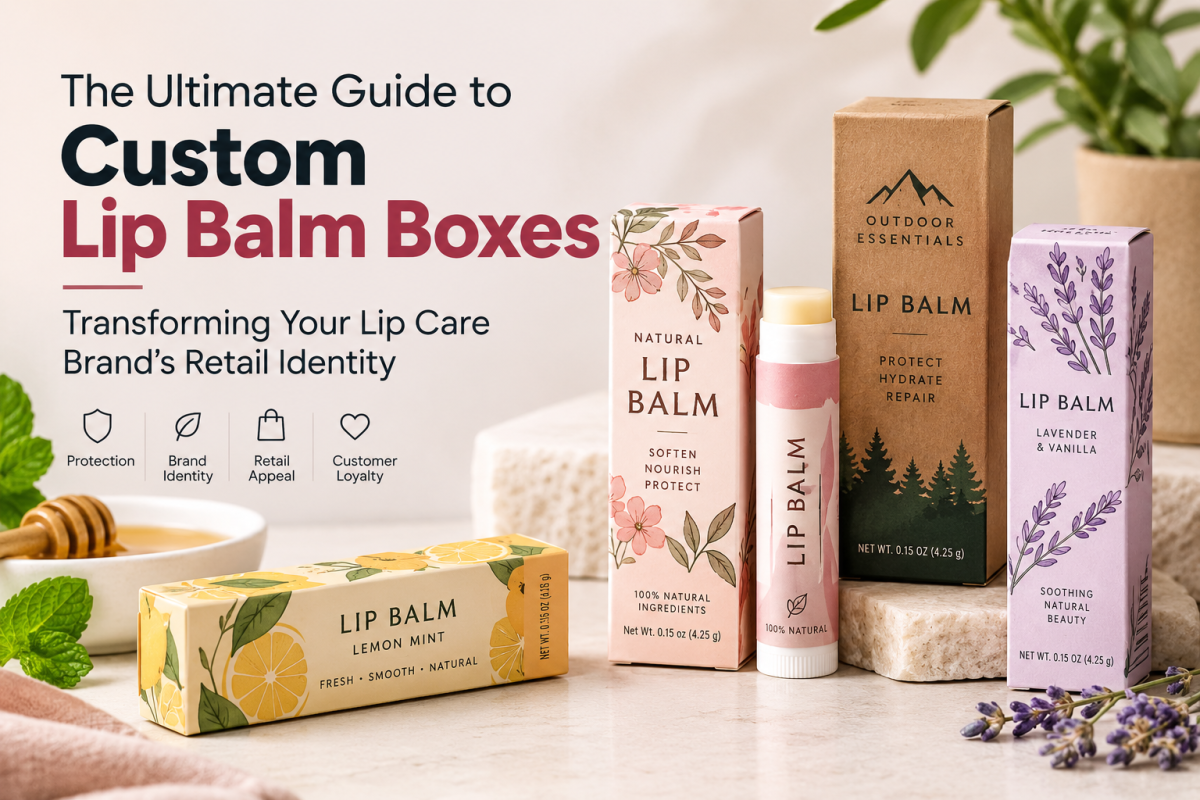 The Ultimate Guide to Custom Lip Balm Boxes: Transforming Your Lip Care Brand’s Retail Identity