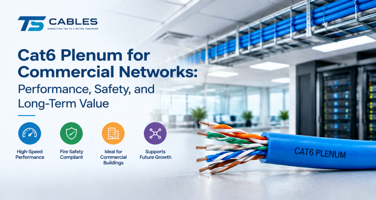 Cat6 Plenum for Commercial Networks: Performance, Safety, and Long-Term Value