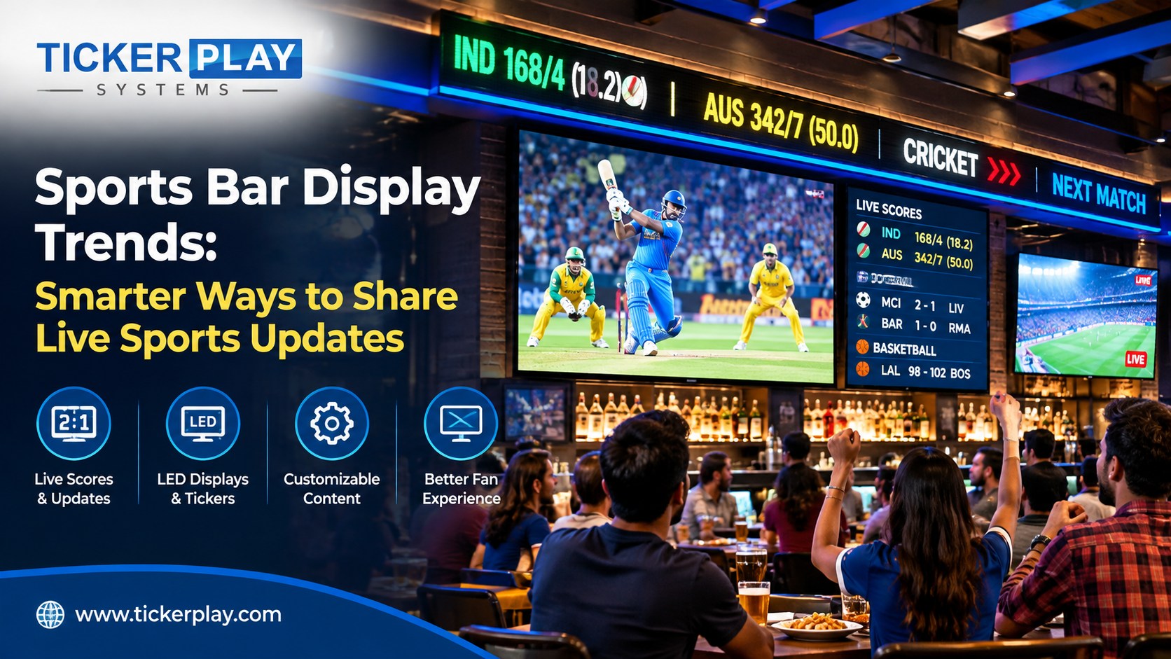Sports Bar Display Trends: Smarter Ways to Share Live Sports Updates