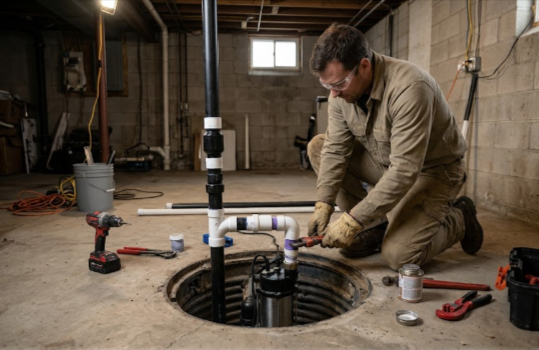 Sump Pump Installation in Iowa City, IA: Keep Basement Water Under Control