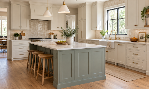 How Recessed Panel Cabinets and Colors Create a Balanced Kitchen Design